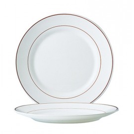 Plato llano con filo en color oro 2,5cm