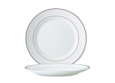 Plato llano con filo en color oro 2,5cm