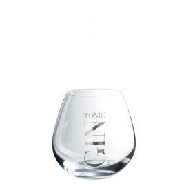 Vaso para gin de cristal transparente