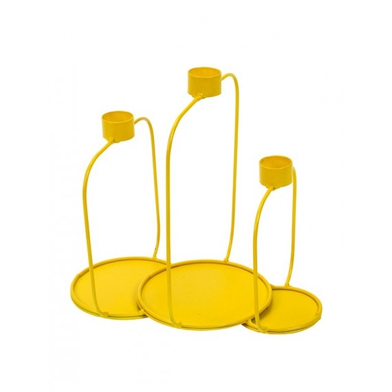 Candelabro amarillo de Serax 20 cm