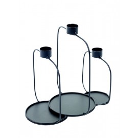 Candelabro negro de Serax 20 cm