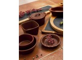 Tabla de presentación de madera con pizarra 34x18cm