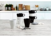 Mug taza color negro con capacidad para 28cl