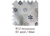Juego de sábanas azul Pennsylvania azul cama 150 cm