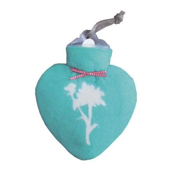 Bolsa de agua caliente flor 21x27 cm