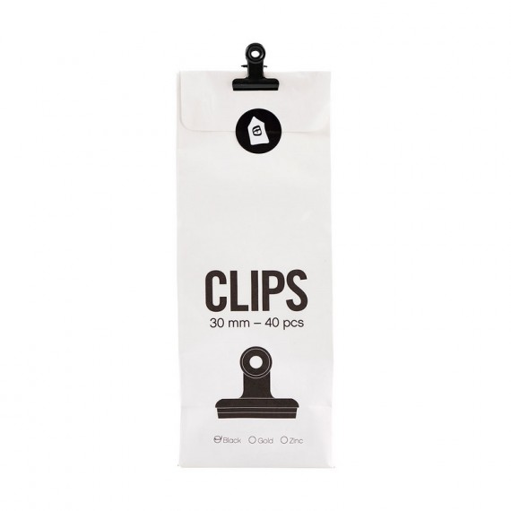Clips con pinza negra House Doctor 33 mm 