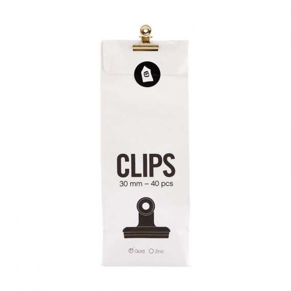 Clips con pinza oro House Doctor 30 mm