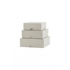 Set de 3 cajas cuadradas House Doctor 
