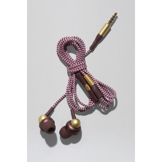 Auriculares Kreafunk aGem con cable color ciruela