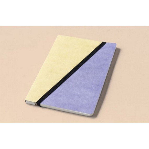 Libreta Happily Ever Paper Divido amarillo-morado 12x16,5 cm