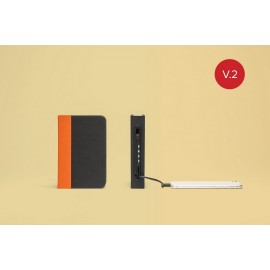 Lampara-libro-mini lumio+ naranja/negro