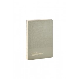 Cuaderno geométrico Monograph gris-verde 13x18 cm