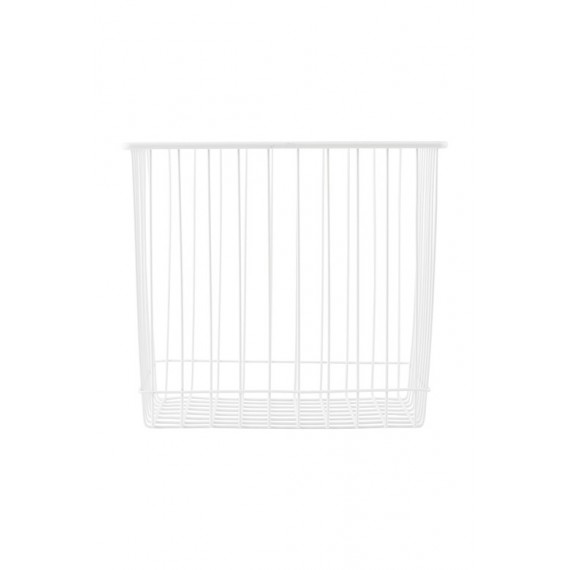 Cesta Monograph de metal blanca 22x20x20 cm