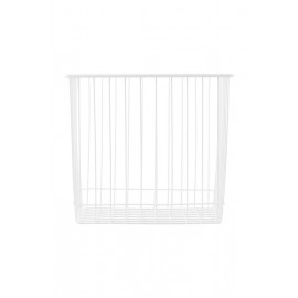 Cesta Monograph de metal blanca 22x20x20 cm