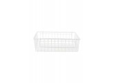 Cesta Monograph de metal blanca 34x27x8 cm