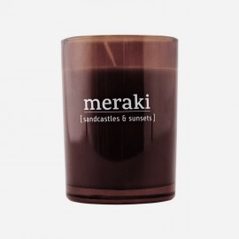 Vela aromática Meraki castillos de arena y puestas de sol