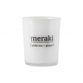Vela aromática Meraki té blanco y jengibre