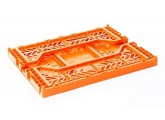 Caja midi plegable naranja de AyKasa 40x30x14.5 cm