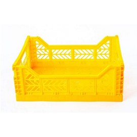 Caja midi plegable amarilla de AyKasa 40x30x14.5 cm