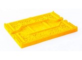 Caja midi plegable amarilla de AyKasa 40x30x14.5 cm