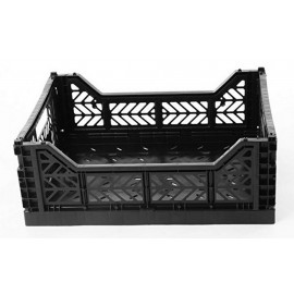Maxi caja plegable negra de AyKasa 60 x 40x 22.5 cm